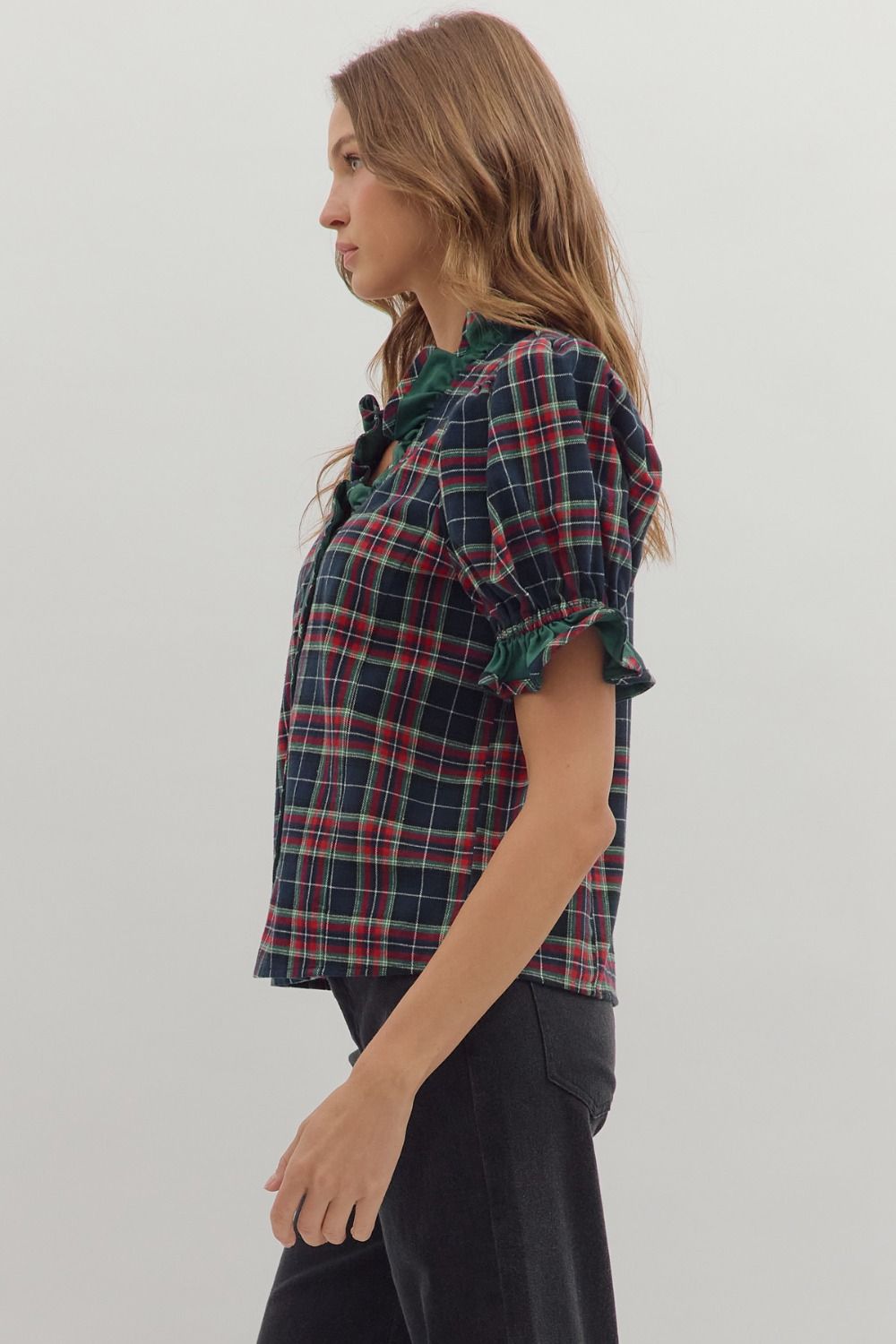 Holly Tartan Top Entro