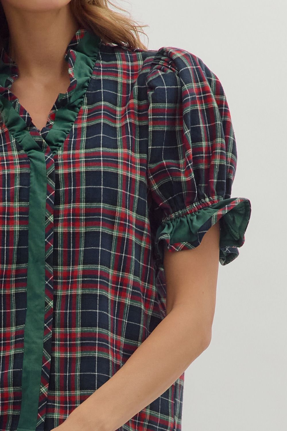 Holly Tartan Top Entro