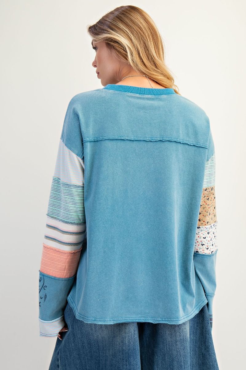 Coastal Patchwork Pullover