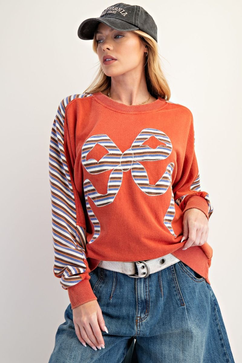 Rustic Ribbon Sweatshirt Threads of Grace