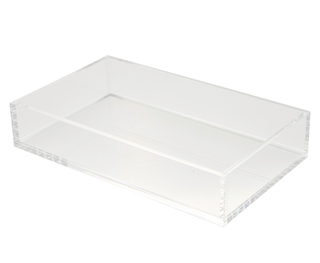 Clear Acrylic Guest Towel Tray