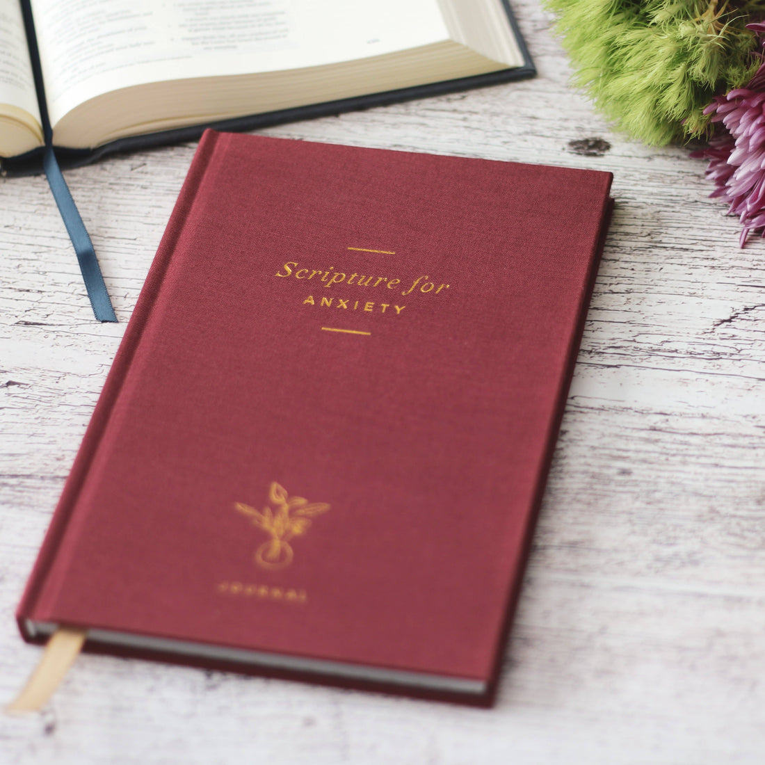 Scripture for Anxiety Journal- 40 Day Journal The Daily Grace Co