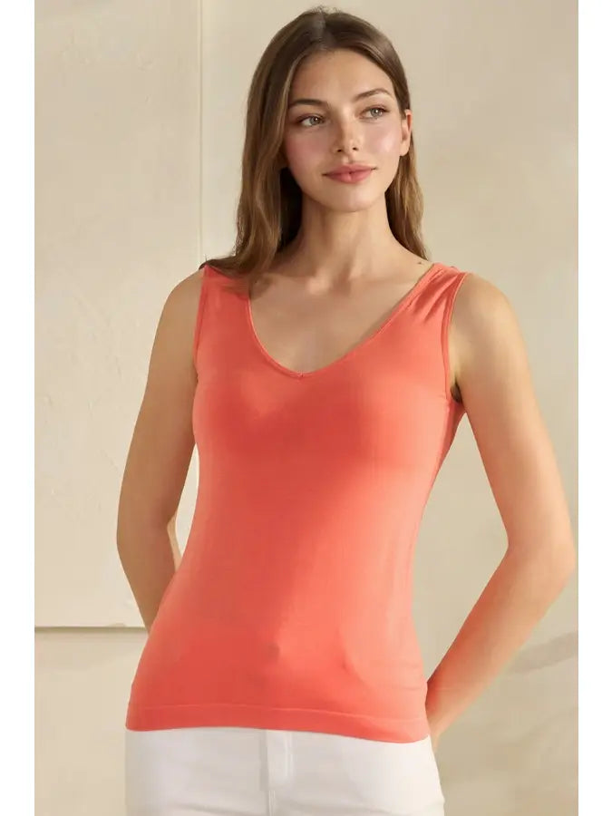 Reversible U-V Neckline Modal Tank Yelete