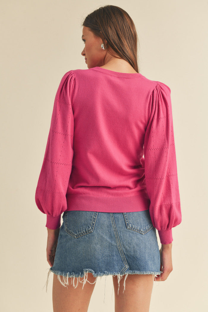 Perfectly Pointelle Sweater & Merci