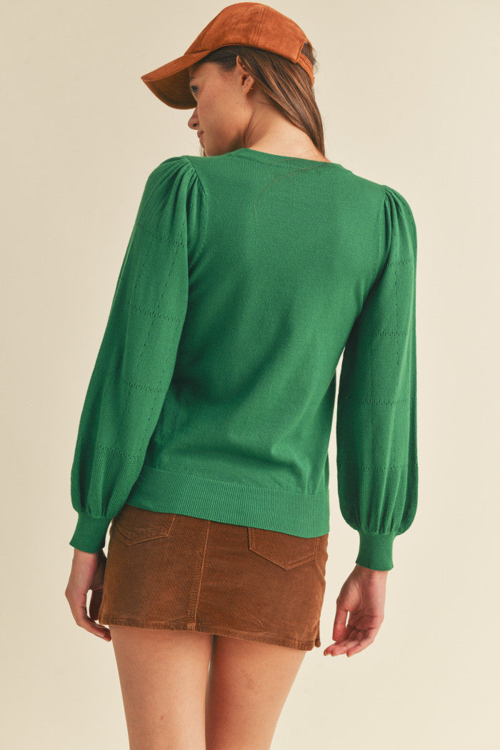 Perfectly Pointelle Sweater & Merci
