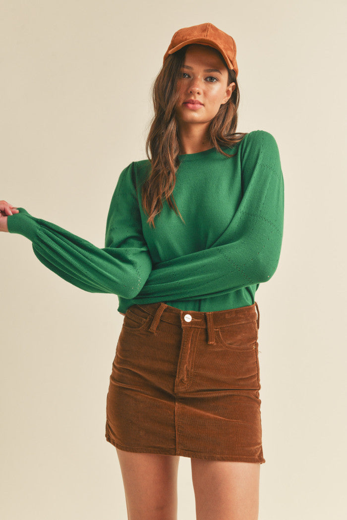 Perfectly Pointelle Sweater & Merci