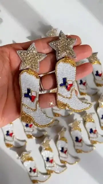 Deep in the Heart of Texas Cowboy Boot Earrings Gaby & Grace