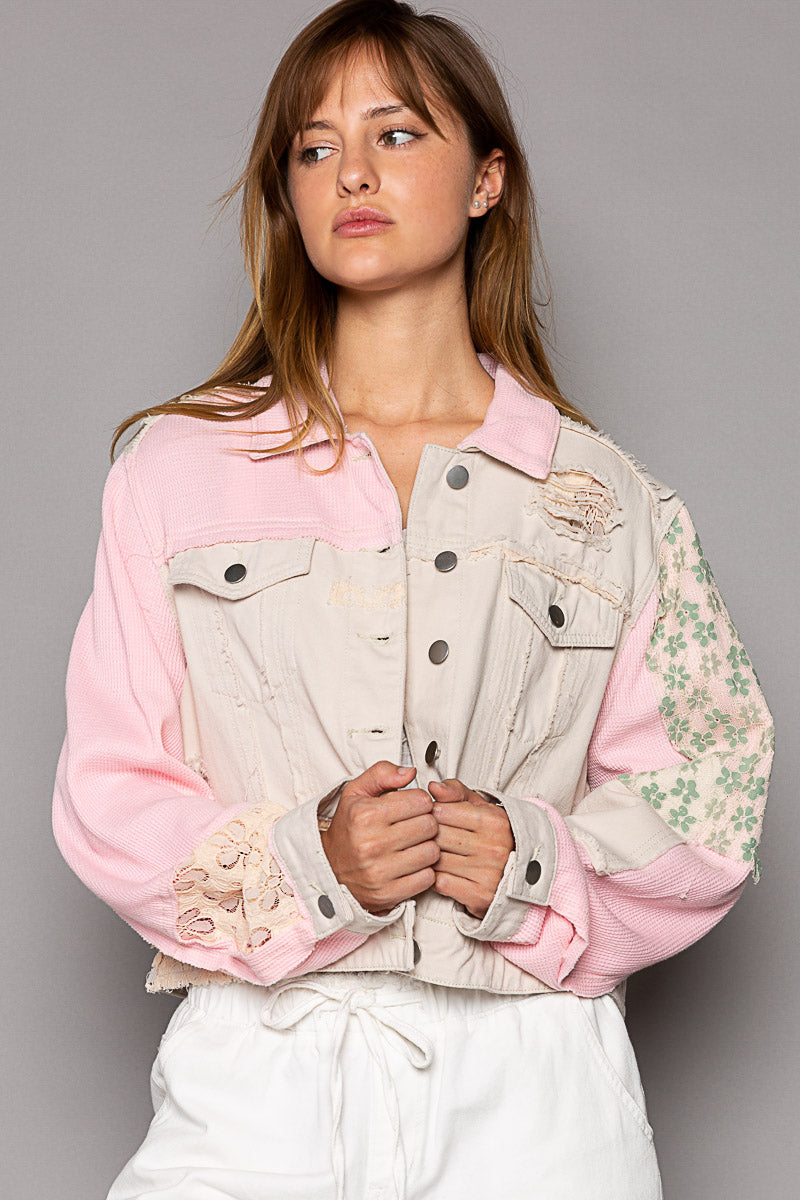 Blush &amp; Bold Crop Jacke