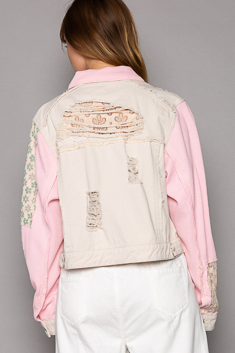 Blush &amp; Bold Crop Jacke