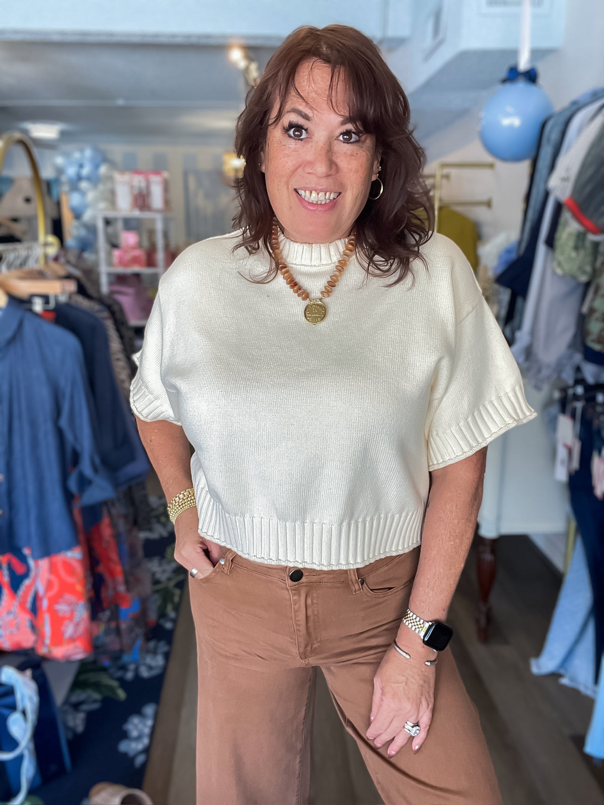 The Hallie Sweater Top Entro