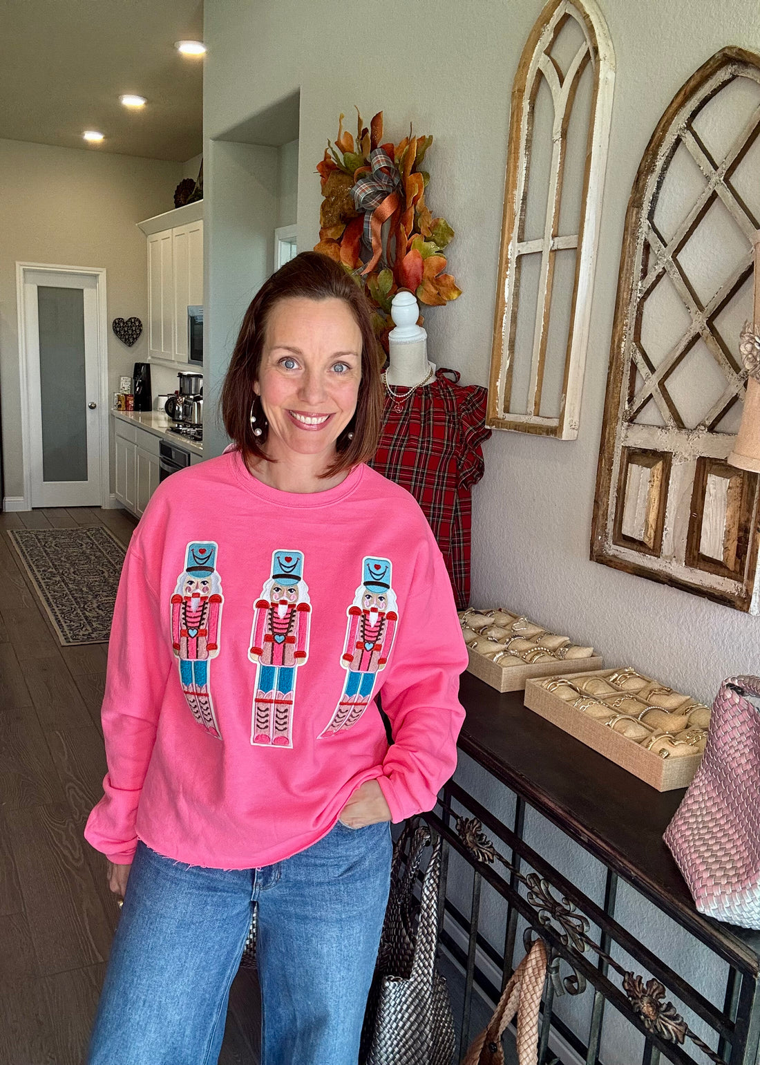 Pink nutcracker sweatshirt 