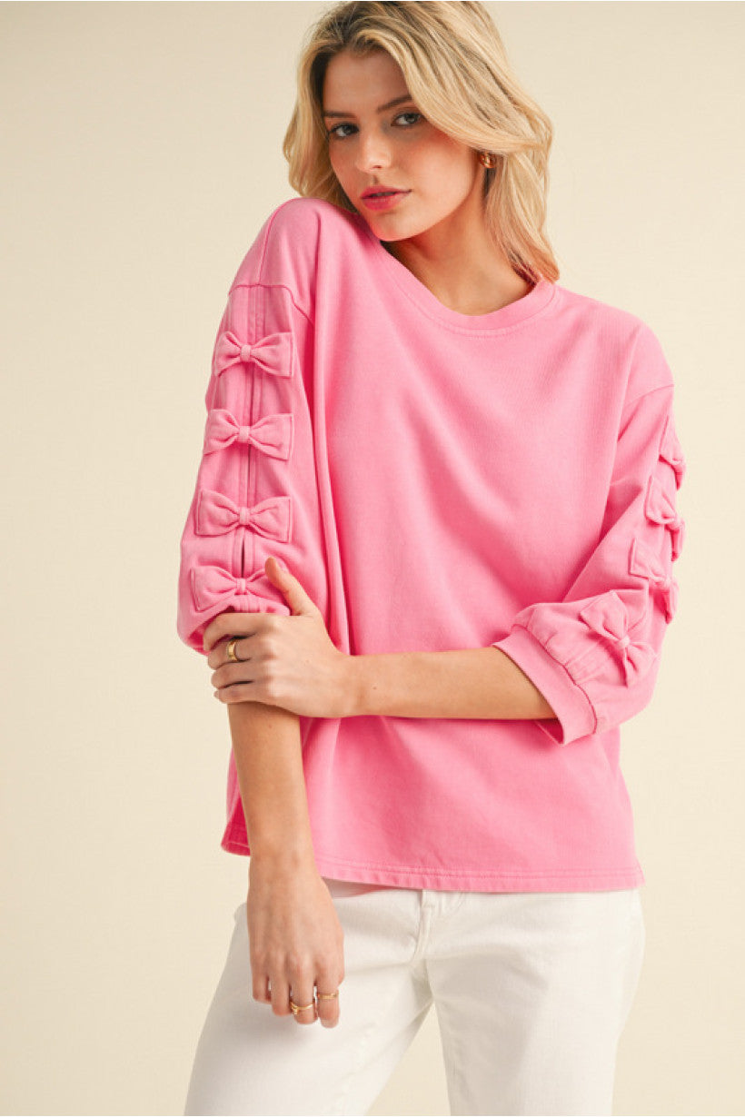 The Blush Bow Top