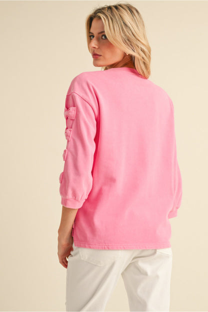 The Blush Bow Top