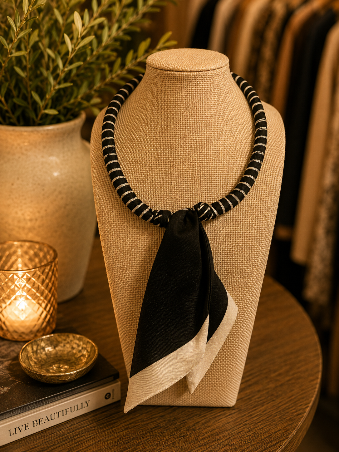 Tied Together Scarf Necklace SW Trading