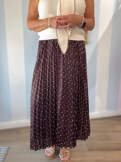 Chelsea Pleated Skirt Skies are Blue