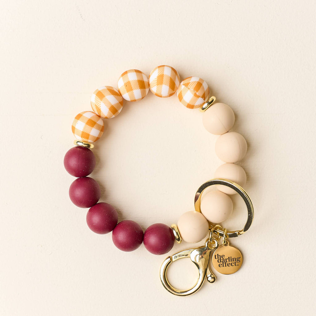 Fall wristlet silicone keychain