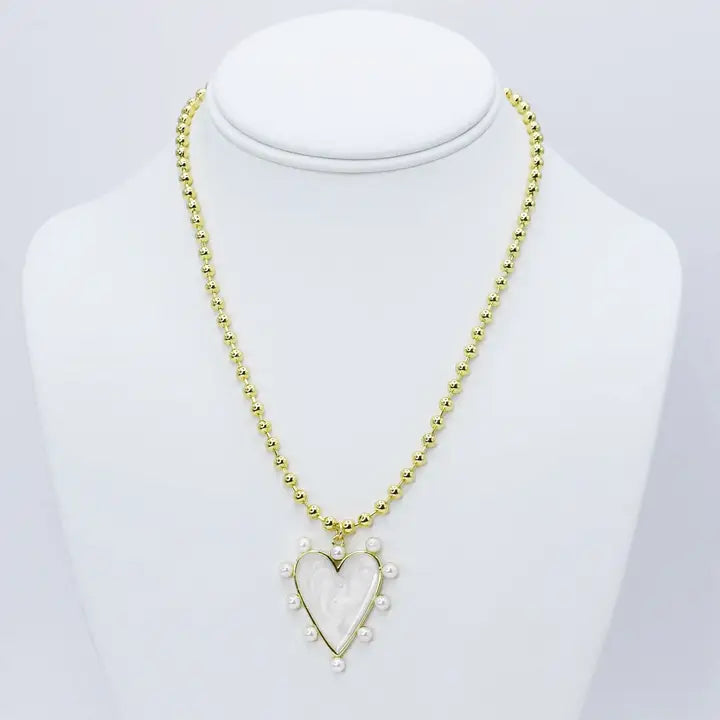 Heart OF Pearls Necklace