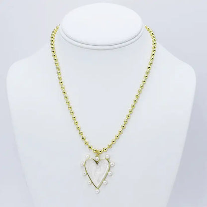 Heart OF Pearls Necklace
