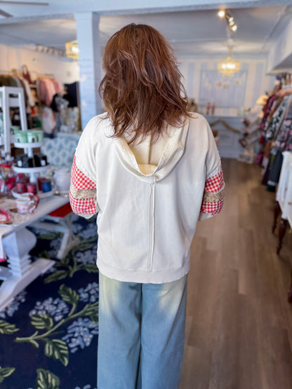 Gingham Grove Hoodie Threads of Grace