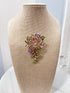 Vintage Pink Garden Floral Brooch Terry K