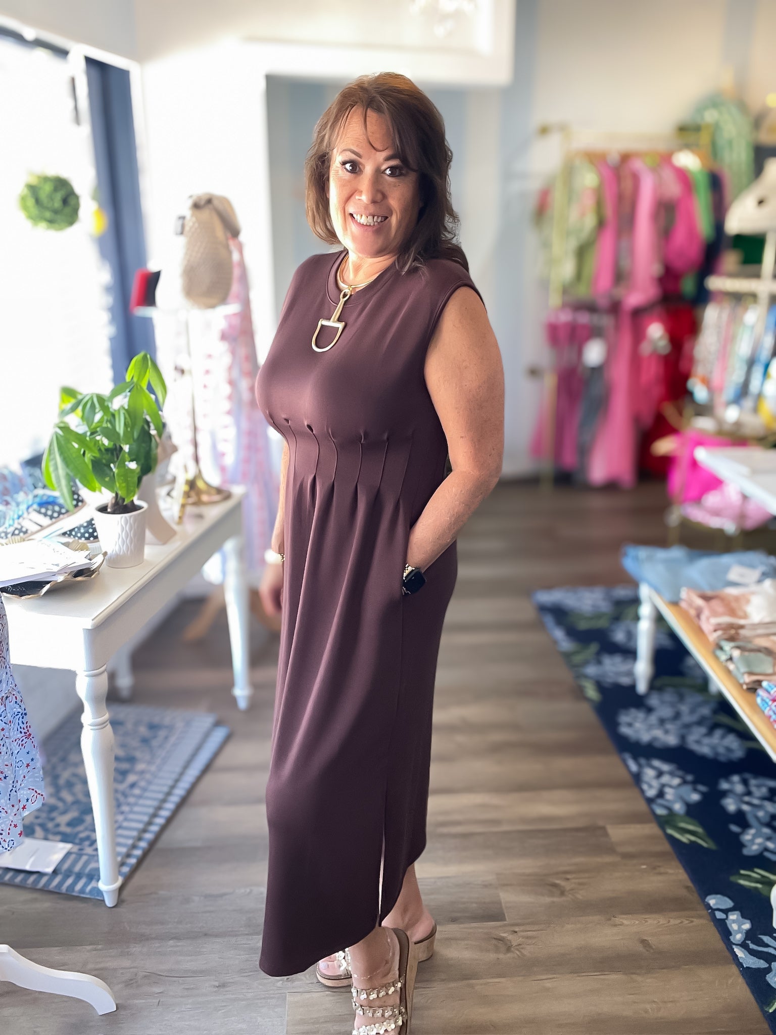 Mocha Manor Dress Entro