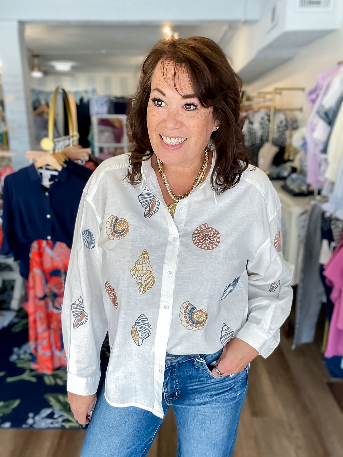 The Seashell Cove Top Blue B