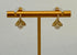 Gold pearl drop earrings 