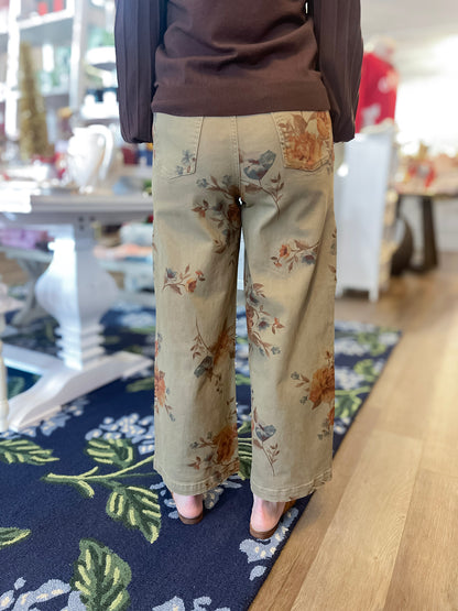Autumn Bloom Wide Leg Pants Easel