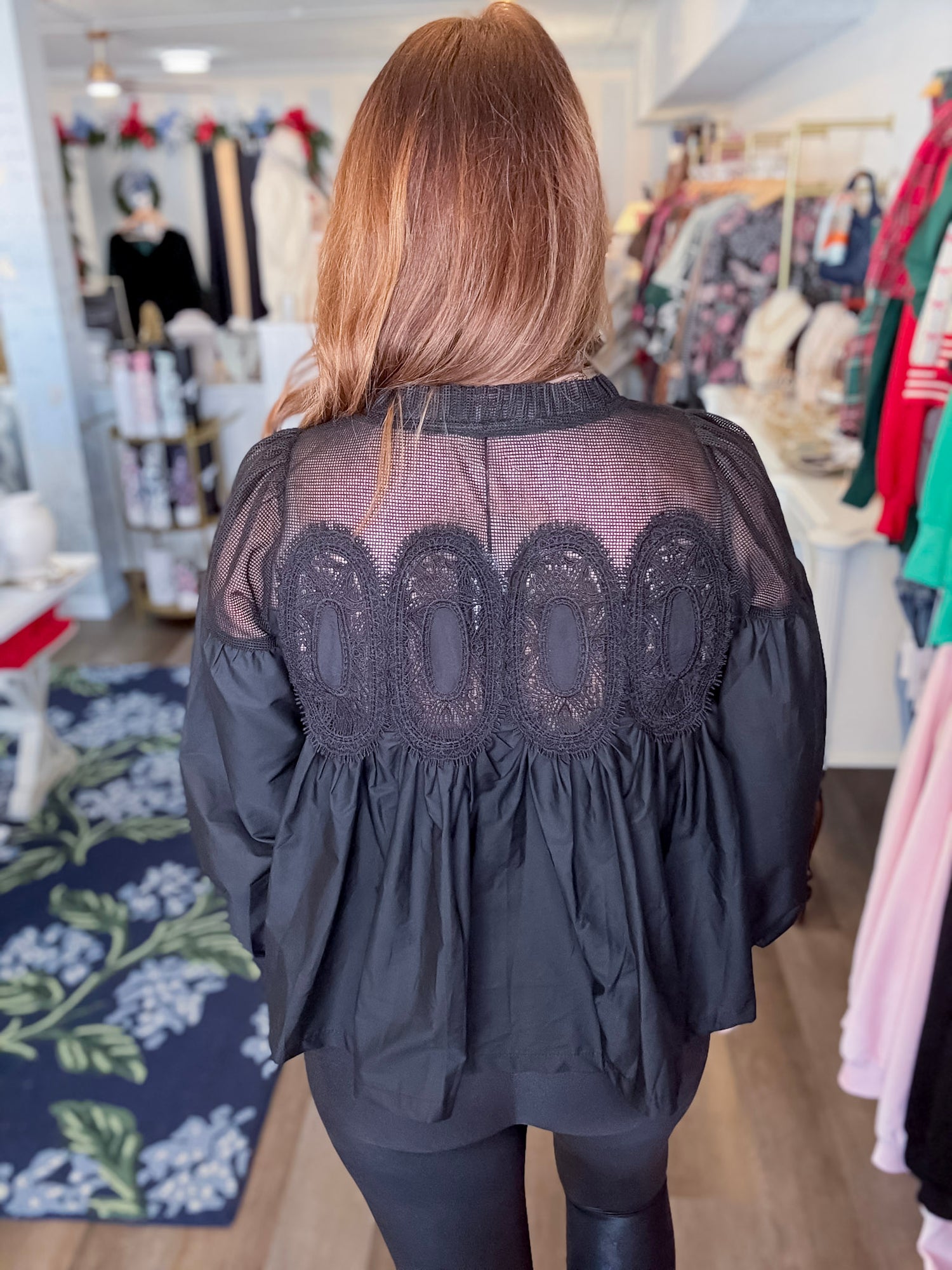 Black Dahlia Blouse Threads of Grace