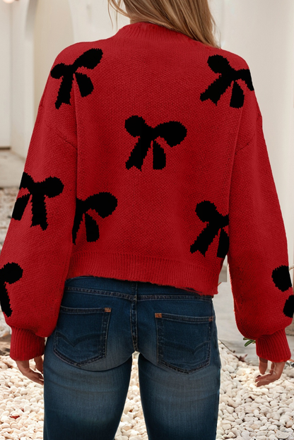 Pearl Bow Sweater Little Daisy Closet