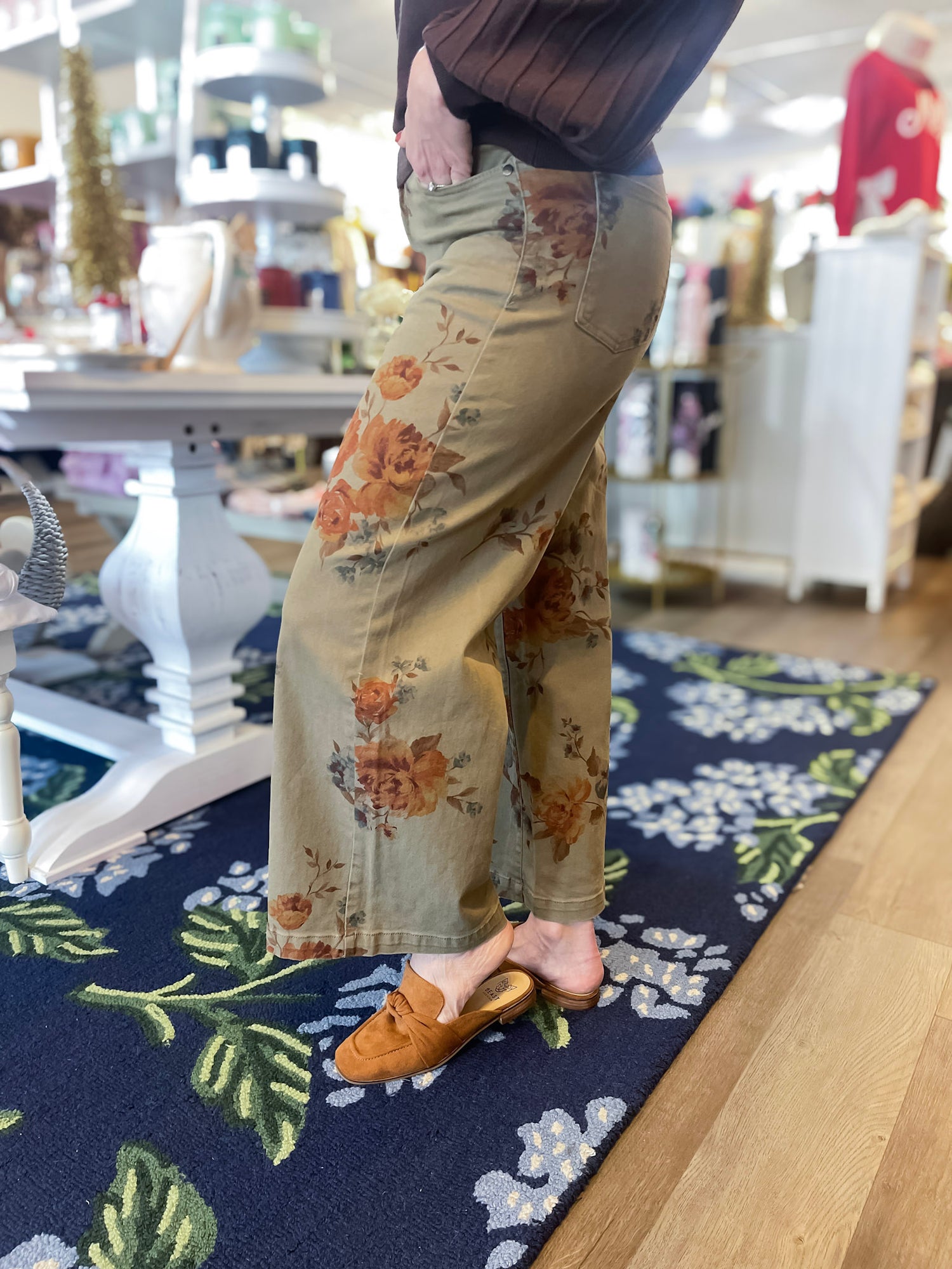 Autumn Bloom Wide Leg Pants Easel