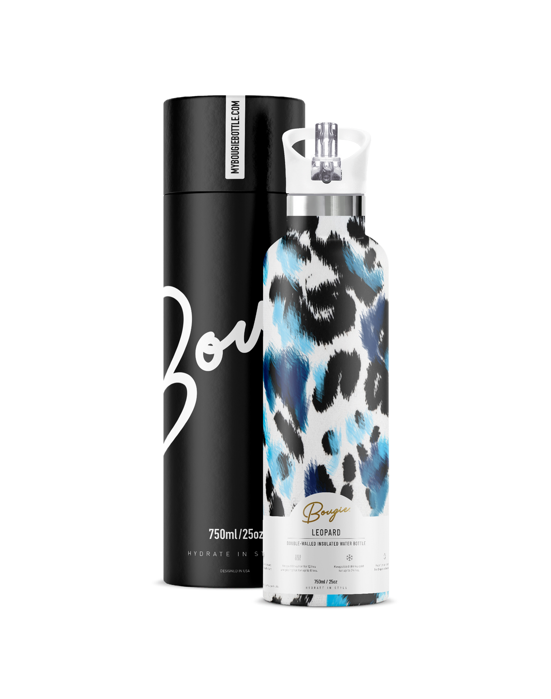 LEOPARD print 25 oz Insulated Water Bottle My Bougie Bottle