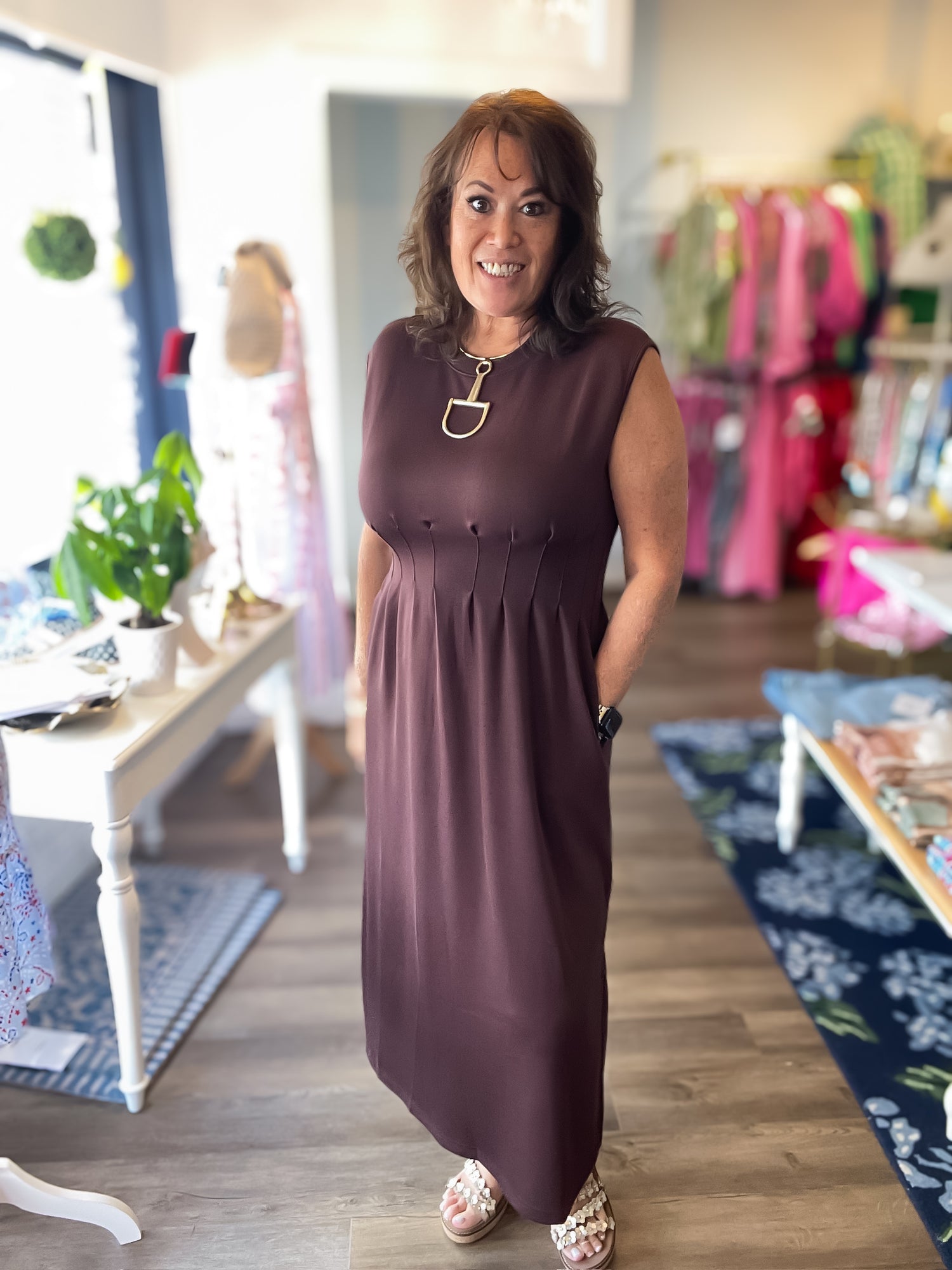 Mocha Manor Dress Entro