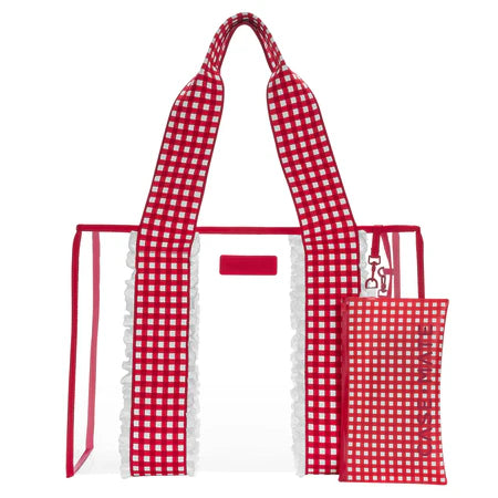 The Casemate Cherry Gingham Jelly Tote Case Mate