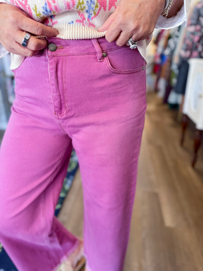 Berry Ridge Fray Hem Jean Threads of Grace