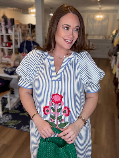 Seabrook Stripe Midi Dress