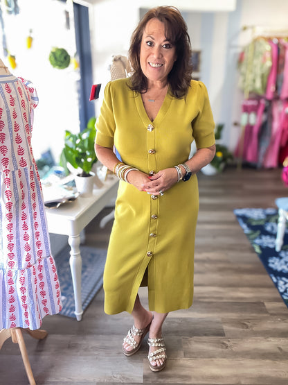 Weston Knit Midi Dress Skies are Blue