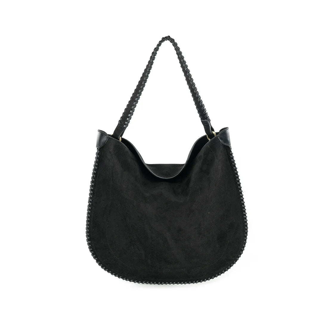 Midnight Whipstitch Hobo Bag BC Bags