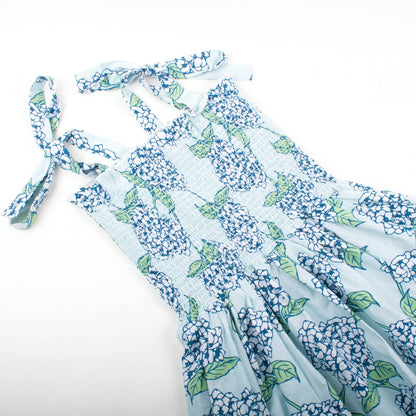Petal Whisper Tie Top Smocked Dress