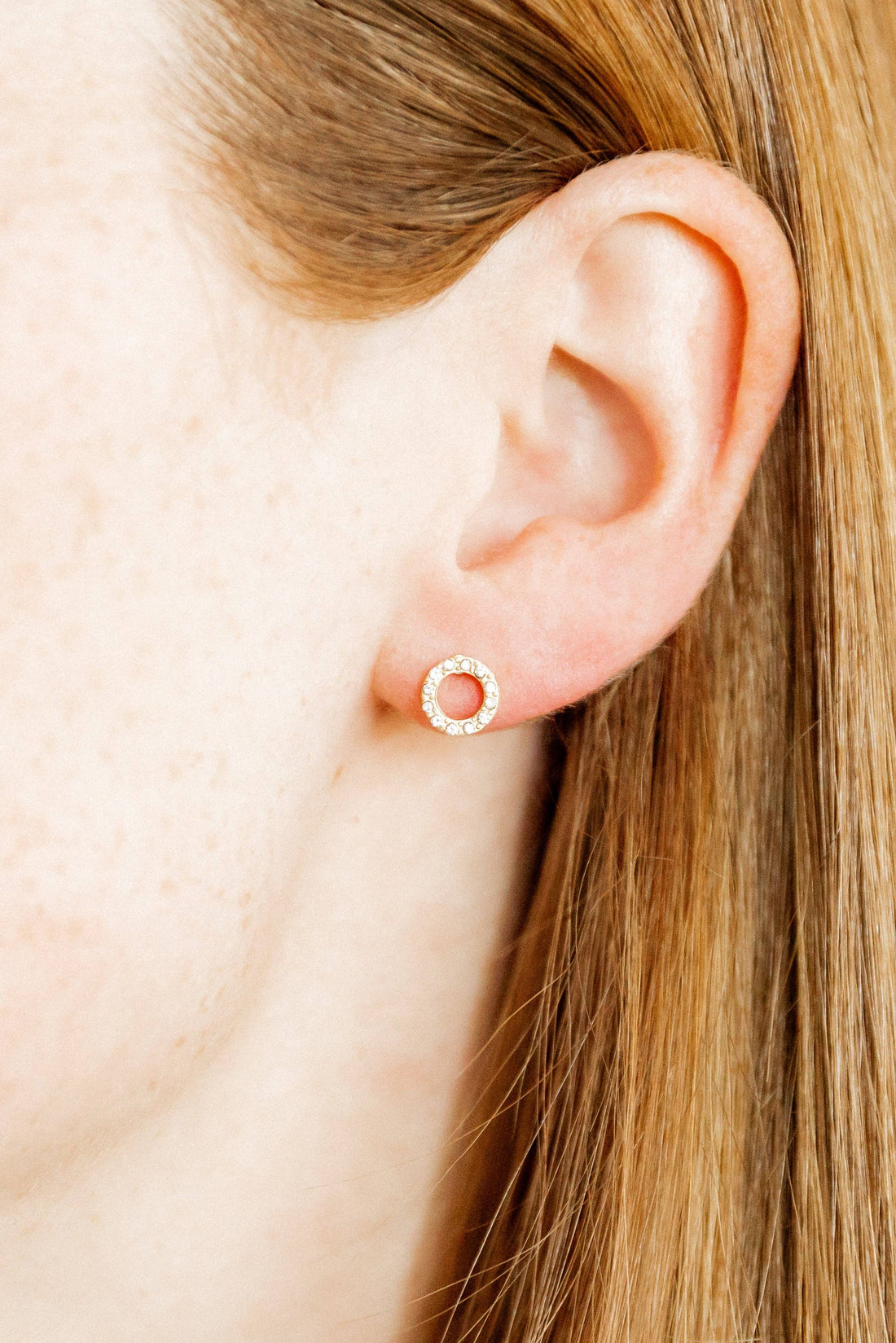 Lainey Stud Earrings-Gold