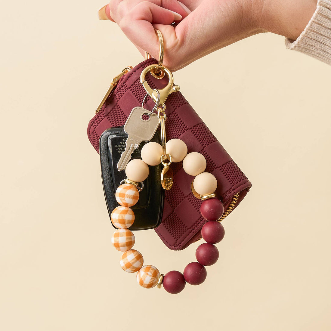 Harvest Gingham Wristlet