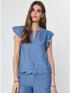 Sweet Tea Scallop Top Current Air