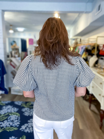 Millie Gingham Top Threads of Grace