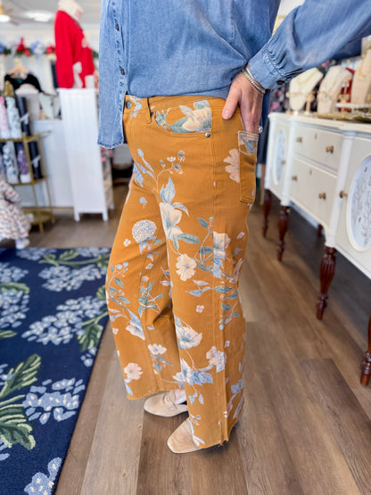 Golden Ridge Floral Pant Threads of Grace
