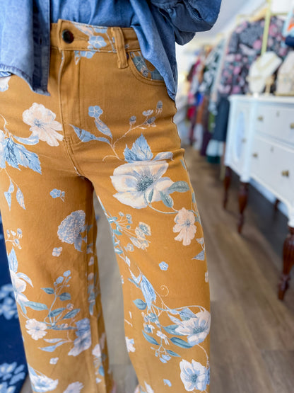 Golden Ridge Floral Pant Threads of Grace