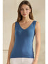 Reversible U-V Neckline Modal Tank - Denim Yelete