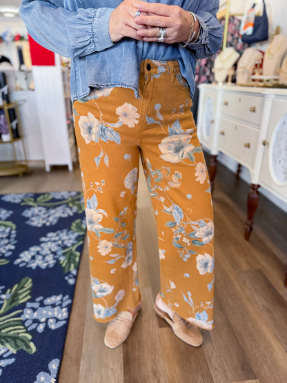 Golden Ridge Floral Pant Threads of Grace