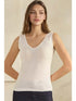 Reversible U-V Neckline Modal Tank - White Yelete