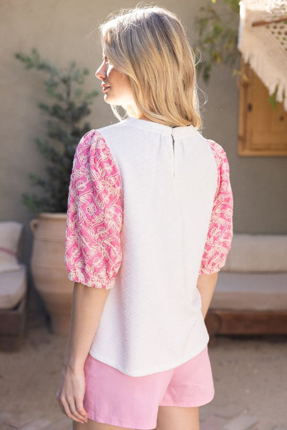 Rosewood Charm Knit Top