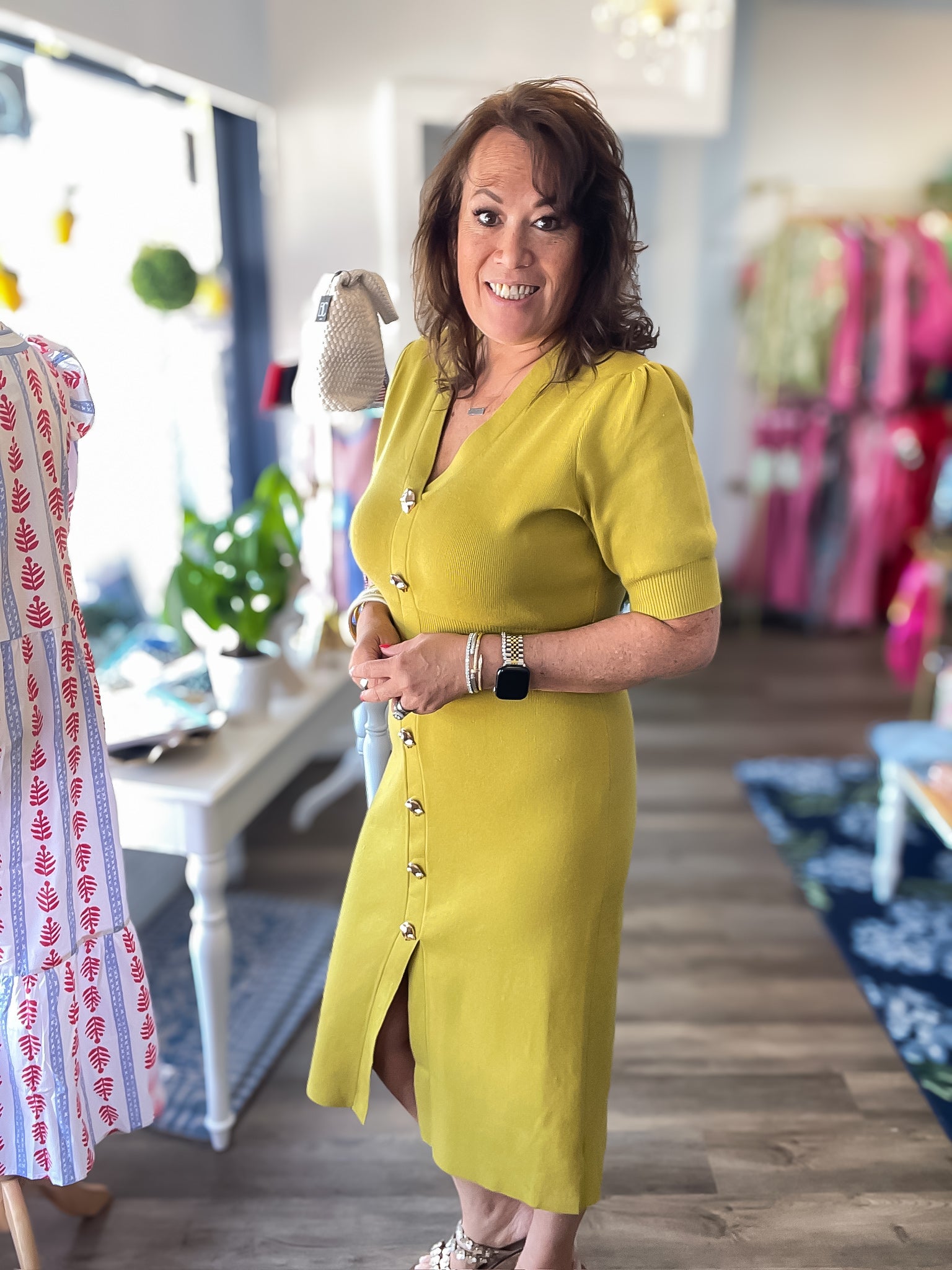 Weston Knit Midi Dress Skies are Blue